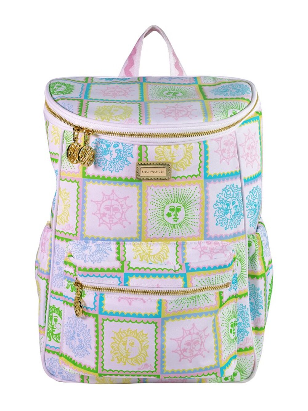Lilly Pulitzer® Sun Tiles Home Backpack Cooler & Sun Tiles Beach Towel NWT - Picture 2 of 5